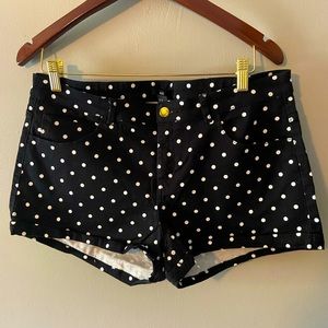 Polka Dot Jean Shorts